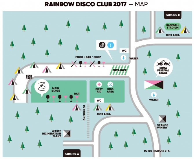 RAINBOW DISCO CLUBエリアマップ
