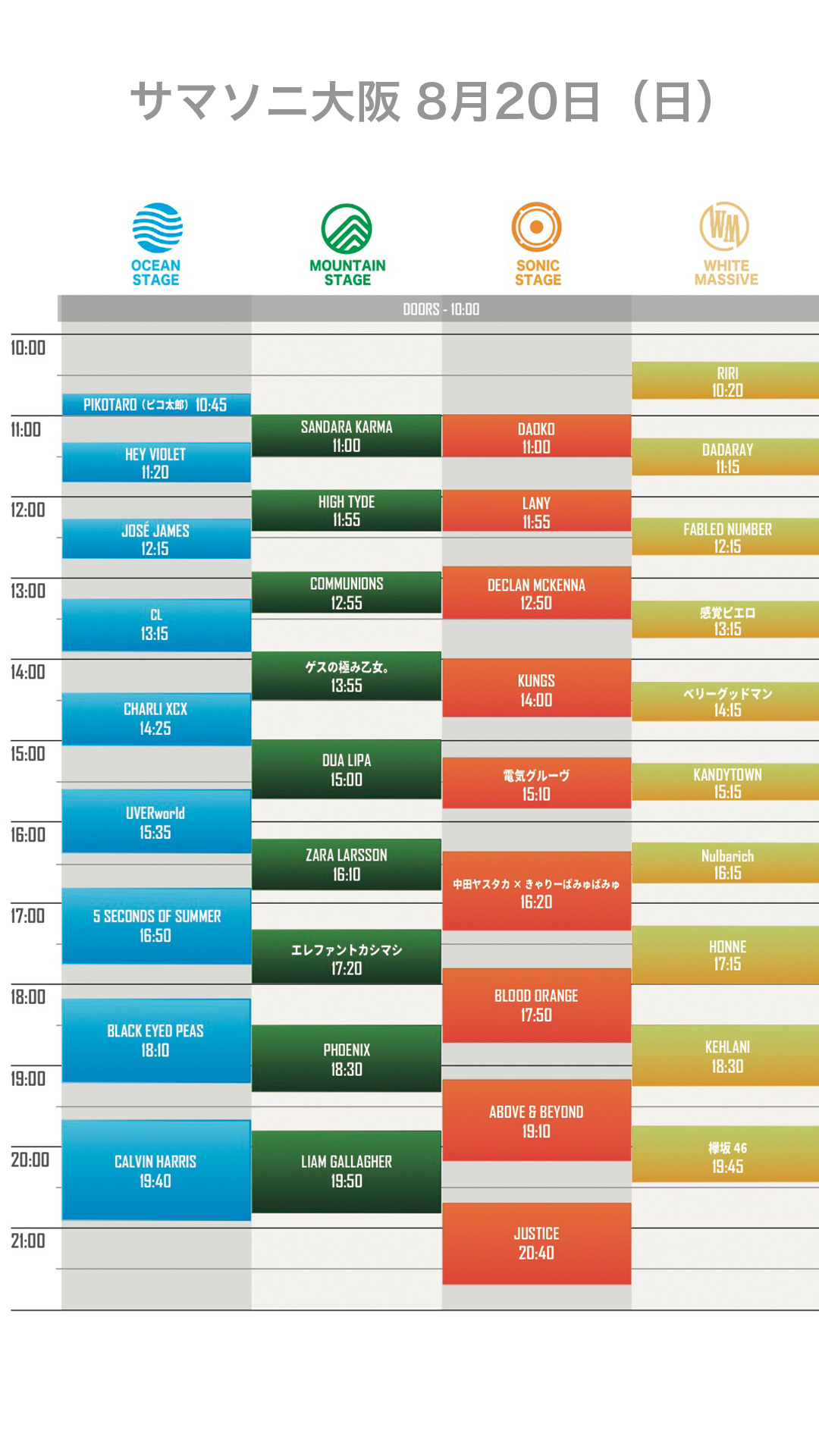 サマソニタイムテーブルのiphone用壁紙を作ってみました 音楽フェス 洋楽情報のandmore アンドモア